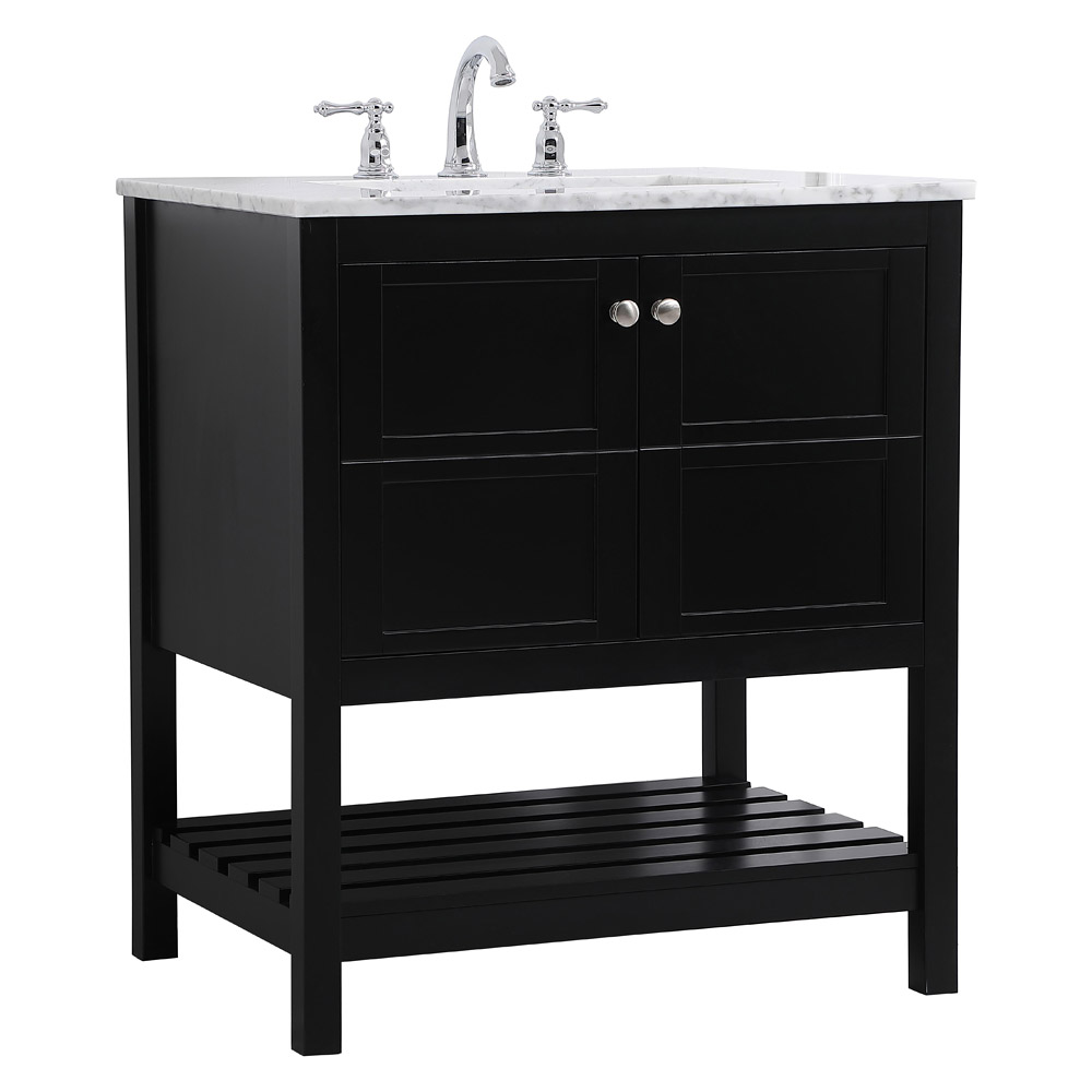 Elegant Bathroom Vanity - Black (VF16530BK)