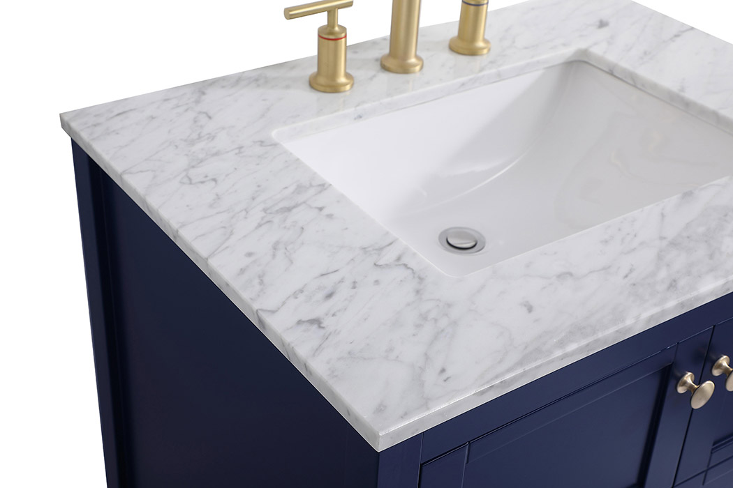 Elegant Bathroom Vanity - Blue (VF16530BL)