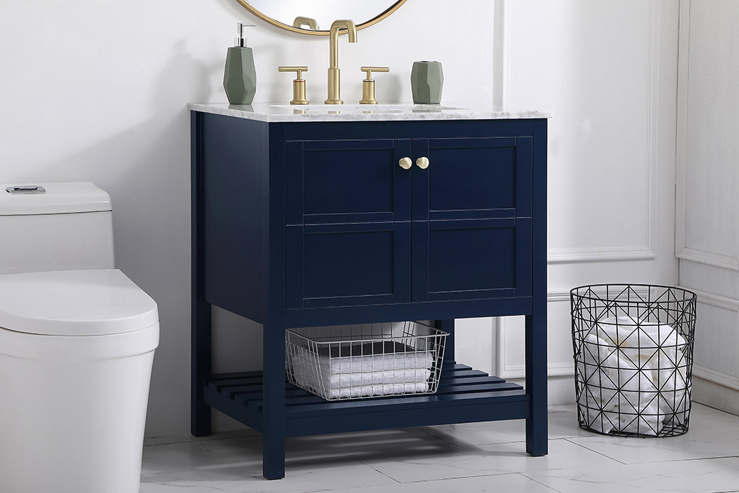 Elegant Bathroom Vanity - Blue (VF16530BL)