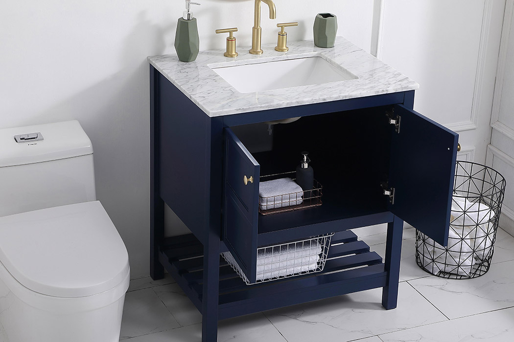 Elegant Bathroom Vanity - Blue (VF16530BL)