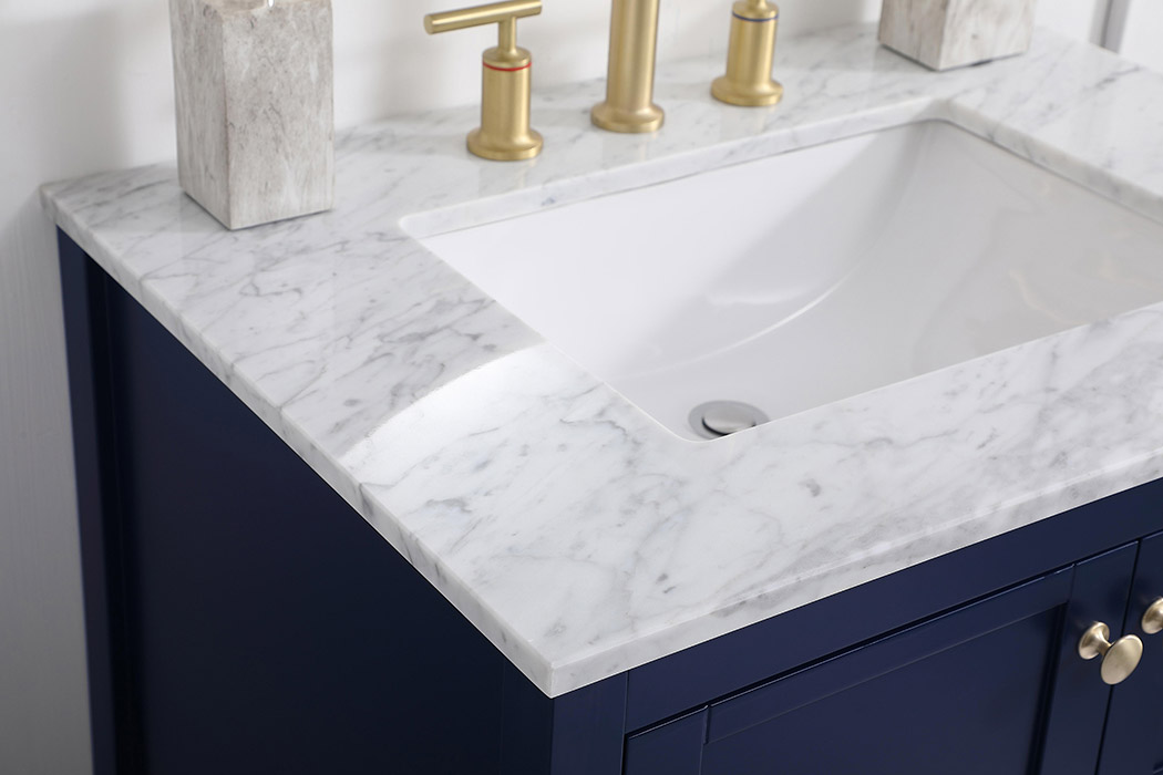 Elegant Bathroom Vanity - Blue (VF16530BL)