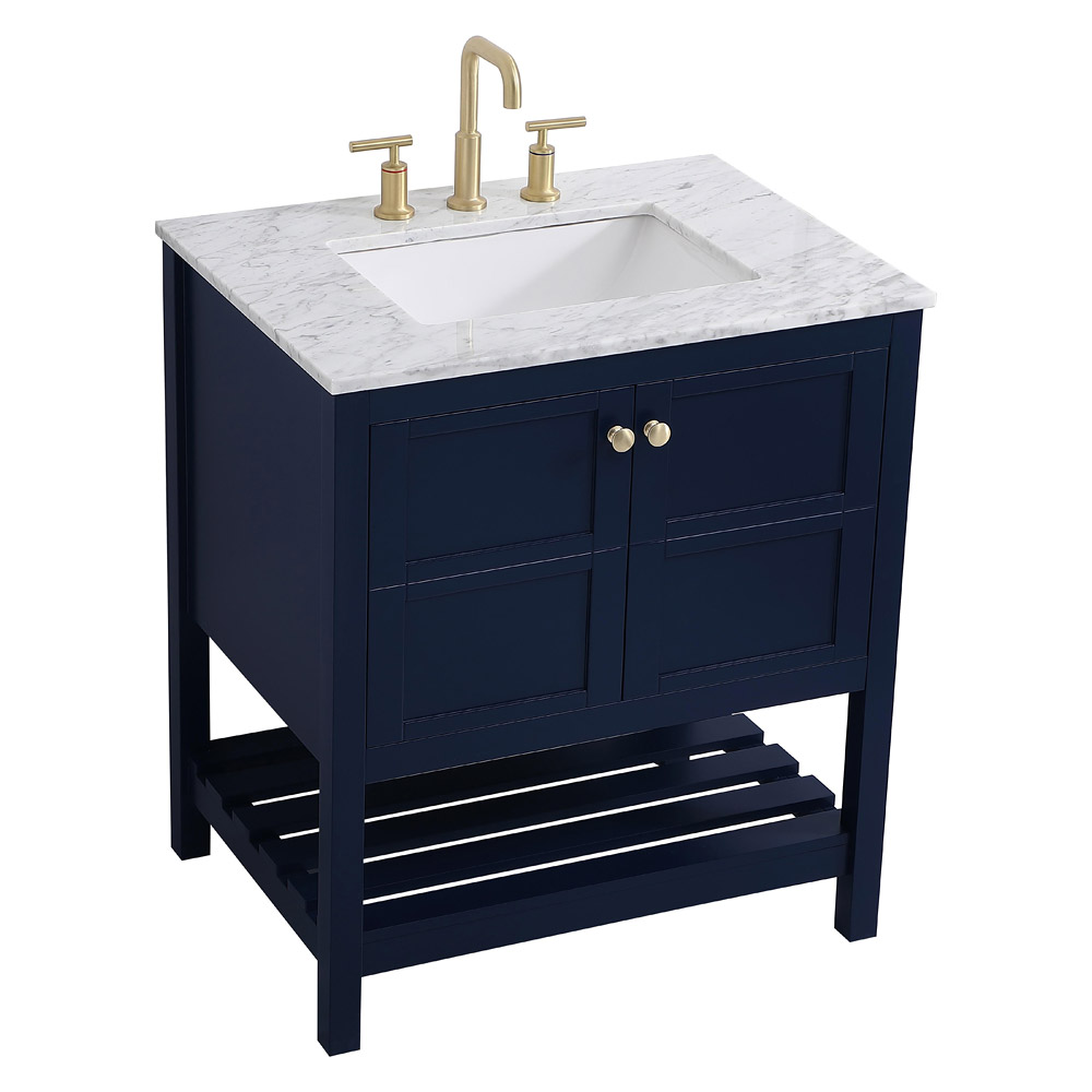 Elegant Bathroom Vanity - Blue (VF16530BL)