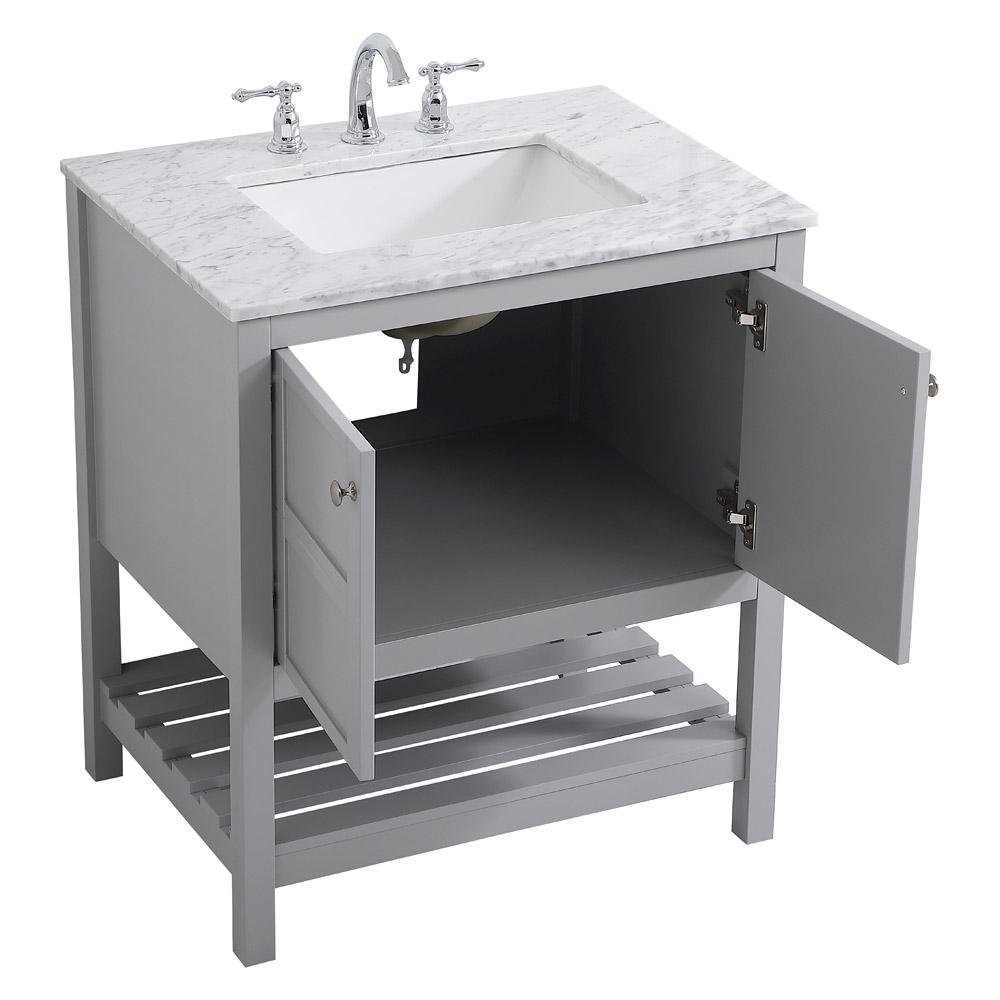 Elegant Bathroom Vanity - Gray (VF16530GR)