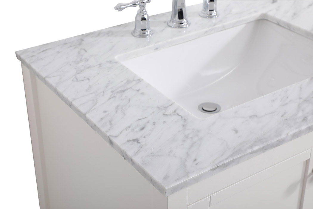 Elegant Bathroom Vanity - White (VF16530WH)