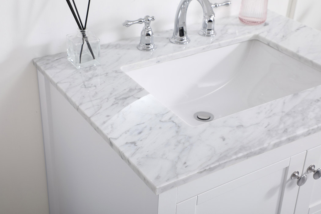 Elegant Bathroom Vanity - White (VF16530WH)