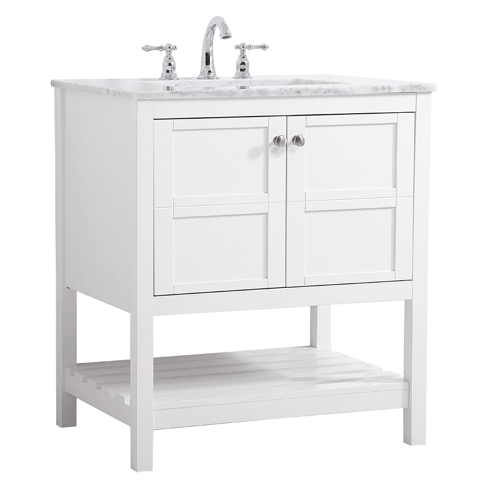 Elegant Bathroom Vanity - White (VF16530WH)