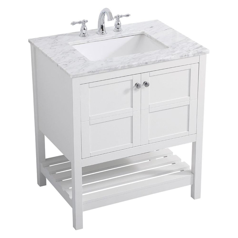 Elegant Bathroom Vanity - White (VF16530WH)