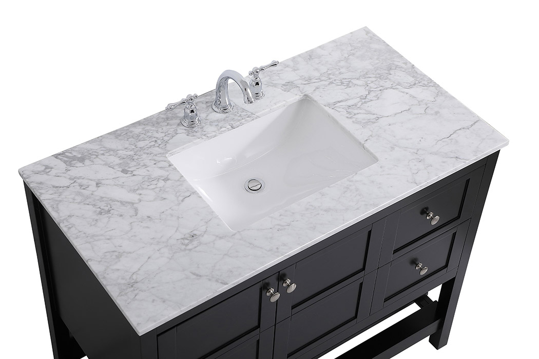 Elegant Bathroom Vanity - Black, L 42" (VF16542BK)