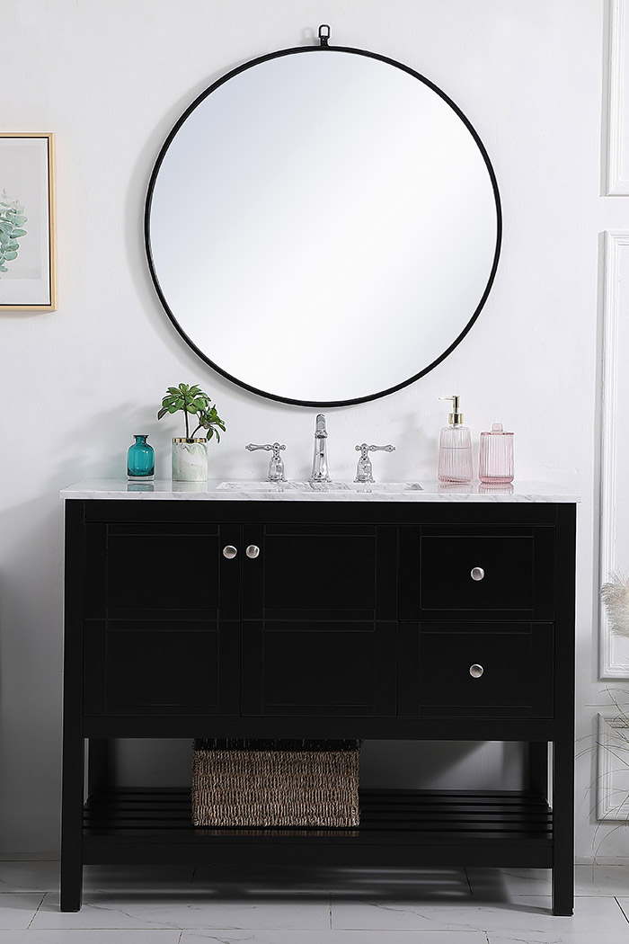 Elegant Bathroom Vanity - Black, L 42" (VF16542BK)