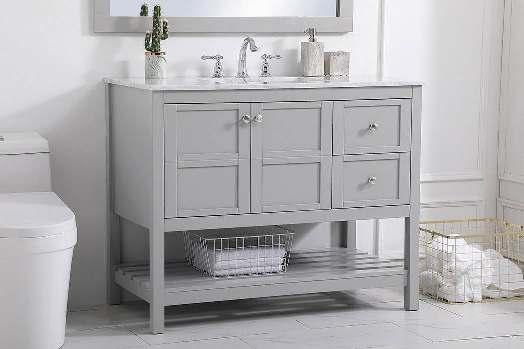 Elegant Bathroom Vanity - Gray, L 42" (VF16542GR)