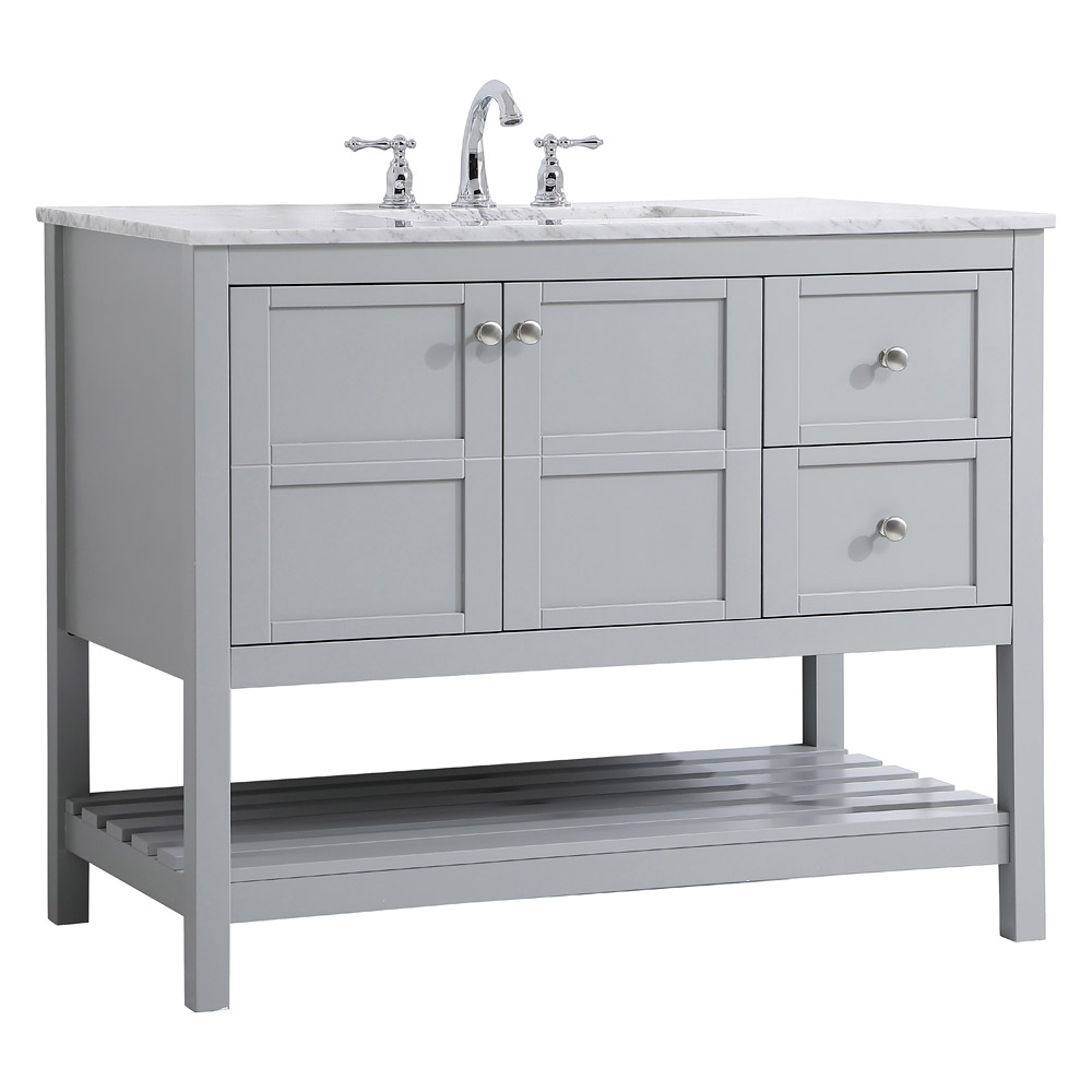 Elegant Bathroom Vanity - Gray, L 42" (VF16542GR)