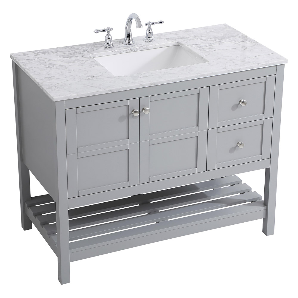 Elegant Bathroom Vanity - Gray, L 42" (VF16542GR)