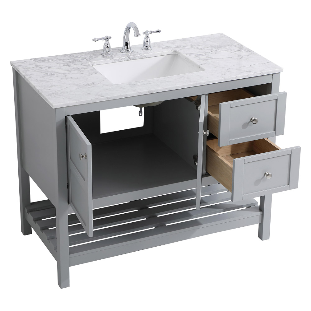 Elegant Bathroom Vanity - Gray, L 42" (VF16542GR)