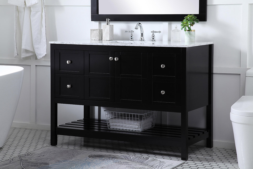 Elegant Bathroom Vanity - Black (VF16548BK)