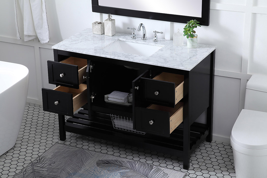 Elegant Bathroom Vanity - Black (VF16548BK)