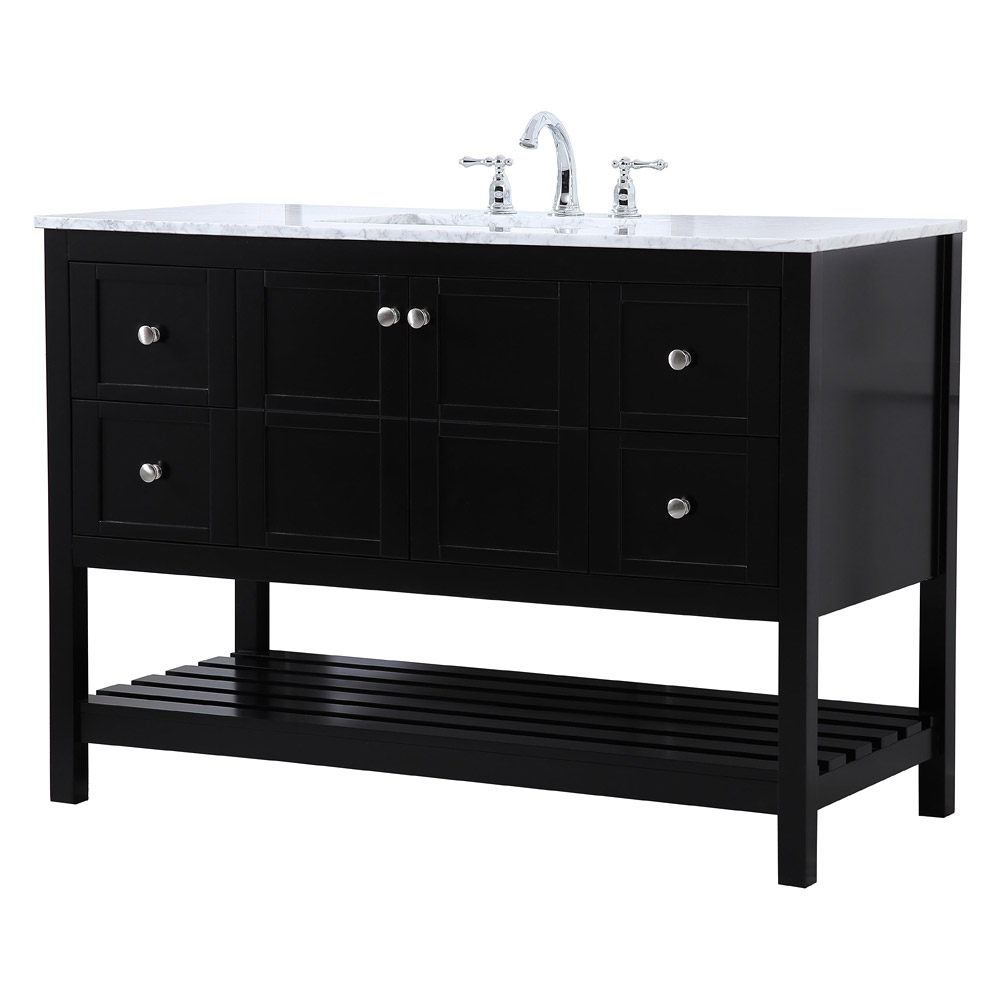 Elegant Bathroom Vanity - Black (VF16548BK)