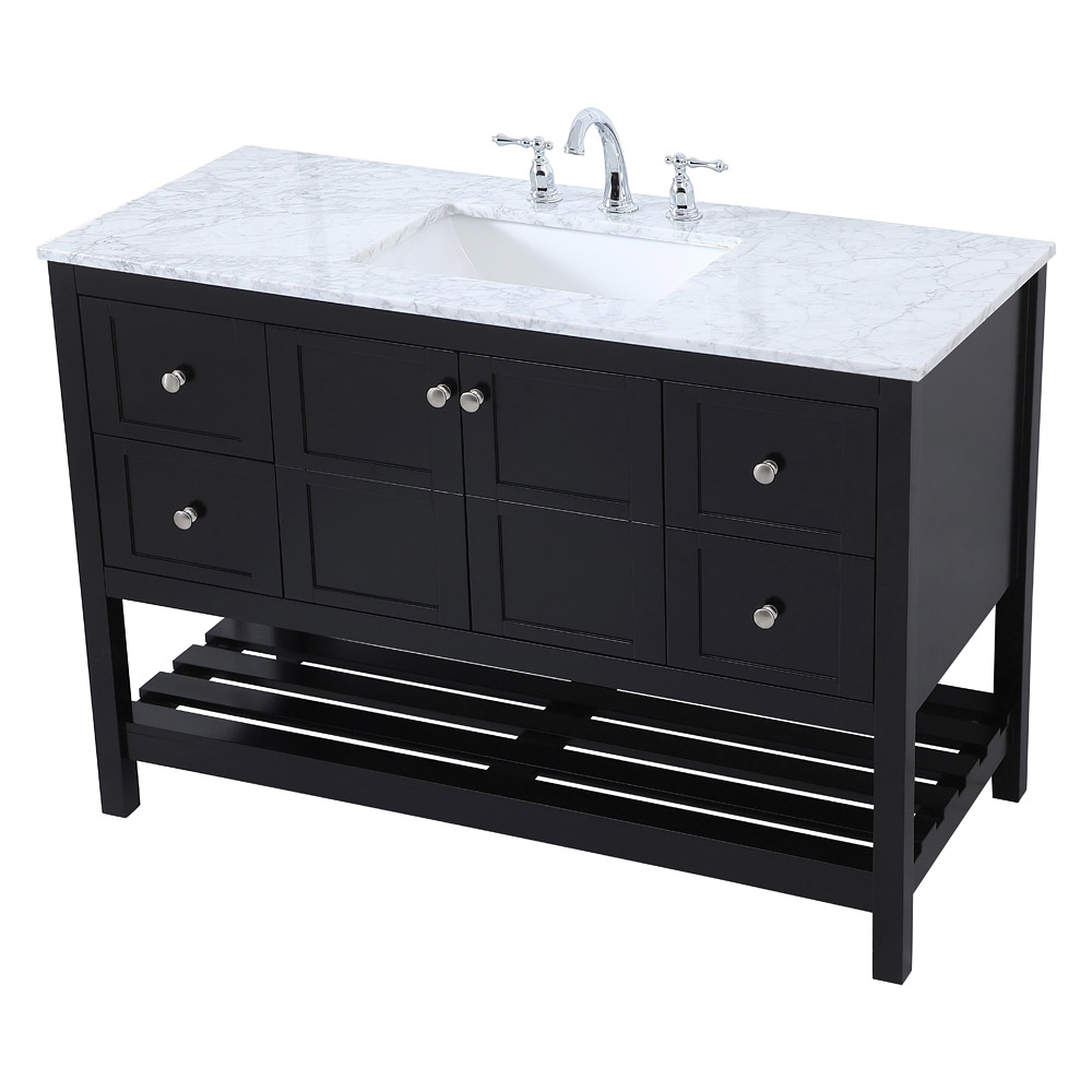 Elegant Bathroom Vanity - Black (VF16548BK)