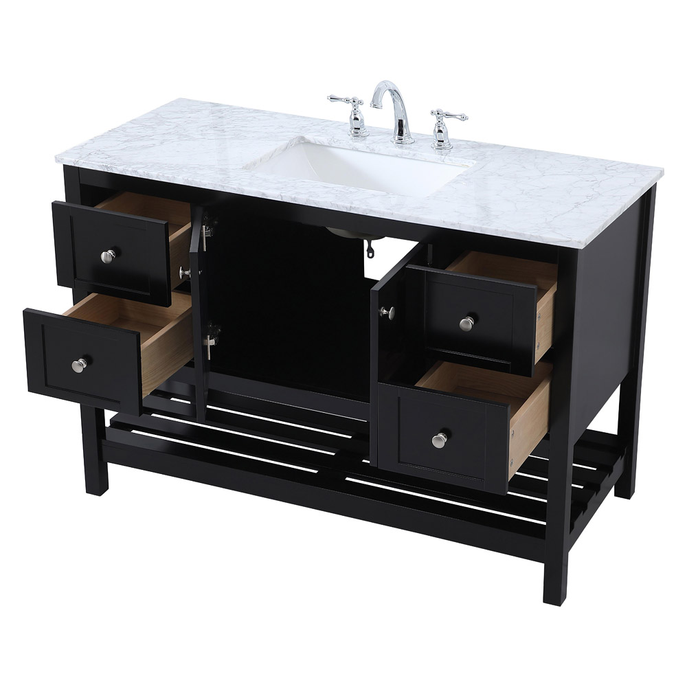 Elegant Bathroom Vanity - Black (VF16548BK)