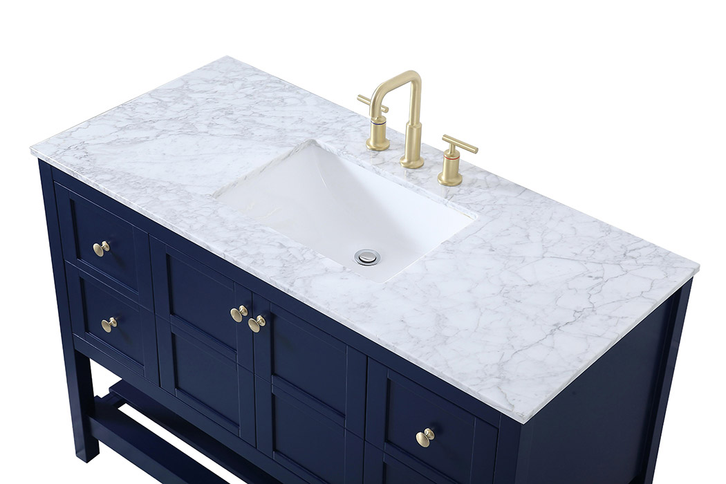 Elegant Bathroom Vanity - Blue (VF16548BL)