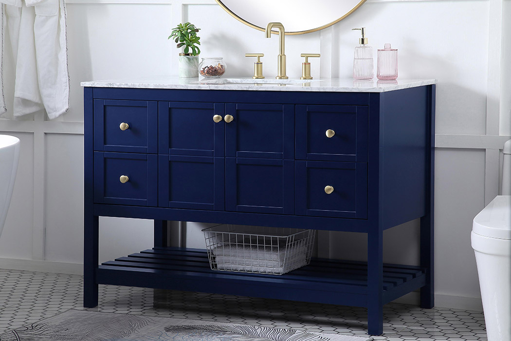 Elegant Bathroom Vanity - Blue (VF16548BL)