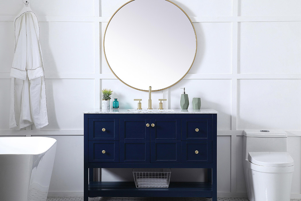 Elegant Bathroom Vanity - Blue (VF16548BL)