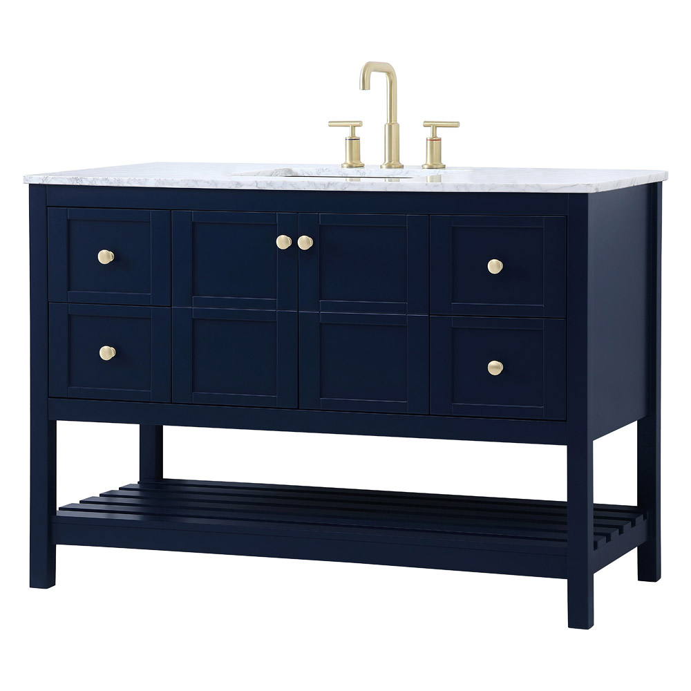 Elegant Bathroom Vanity - Blue (VF16548BL)