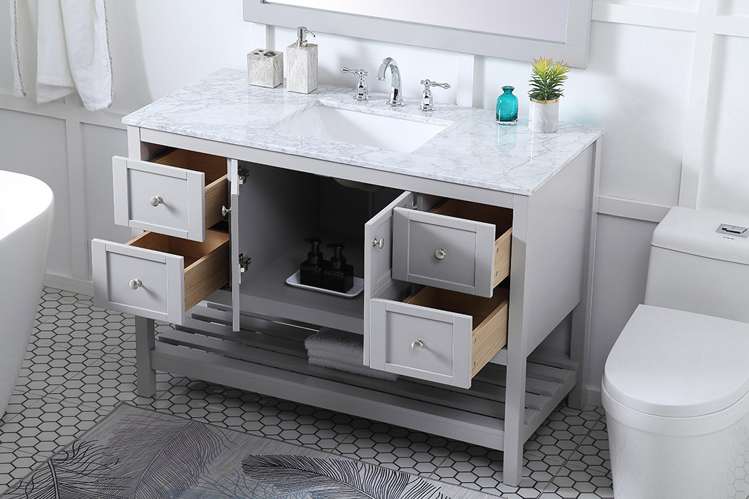 Elegant Bathroom Vanity - Gray (VF16548GR)