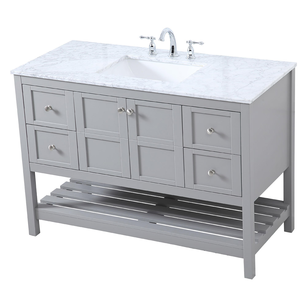 Elegant Bathroom Vanity - Gray (VF16548GR)