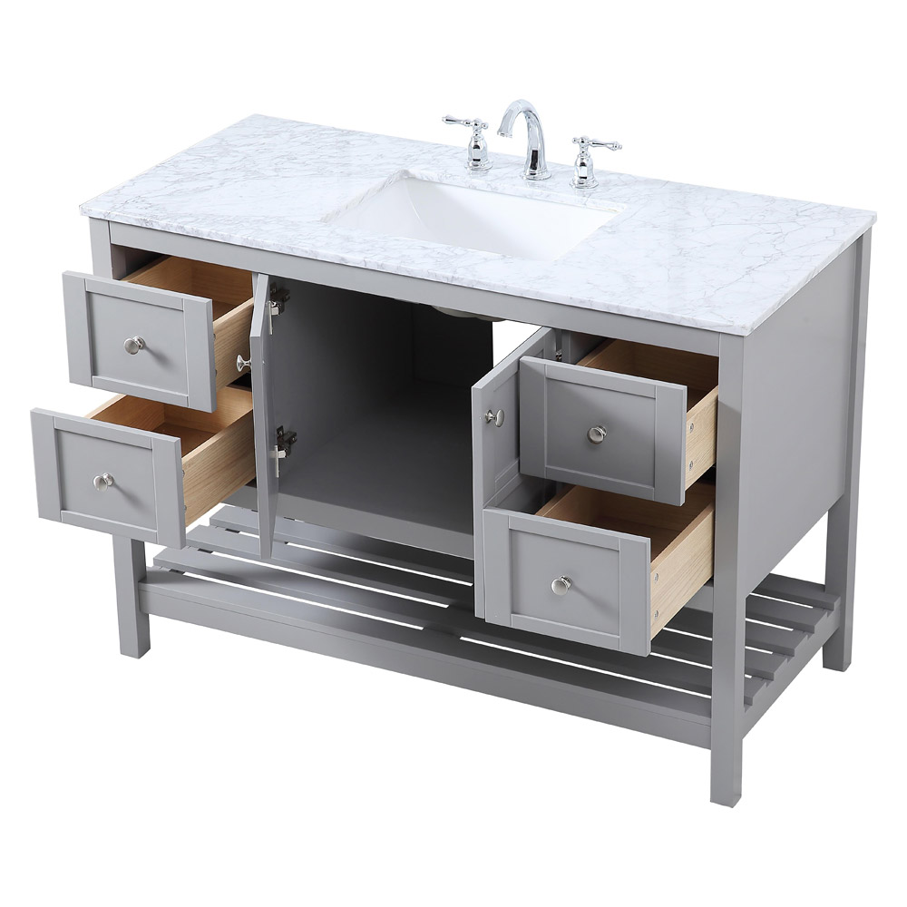 Elegant Bathroom Vanity - Gray (VF16548GR)