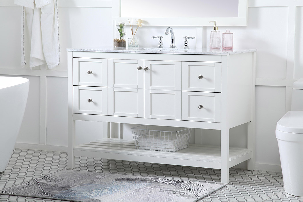 Elegant Bathroom Vanity - White (VF16548WH)