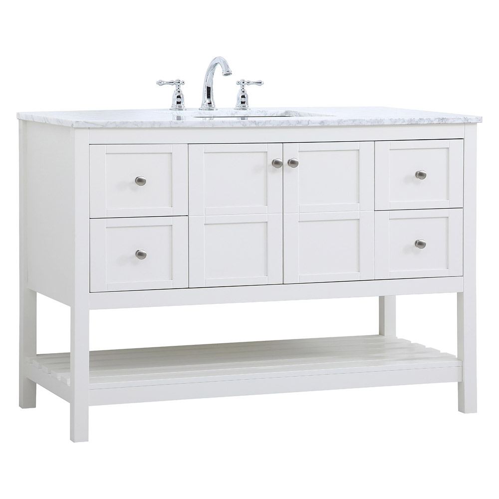 Elegant Bathroom Vanity - White (VF16548WH)