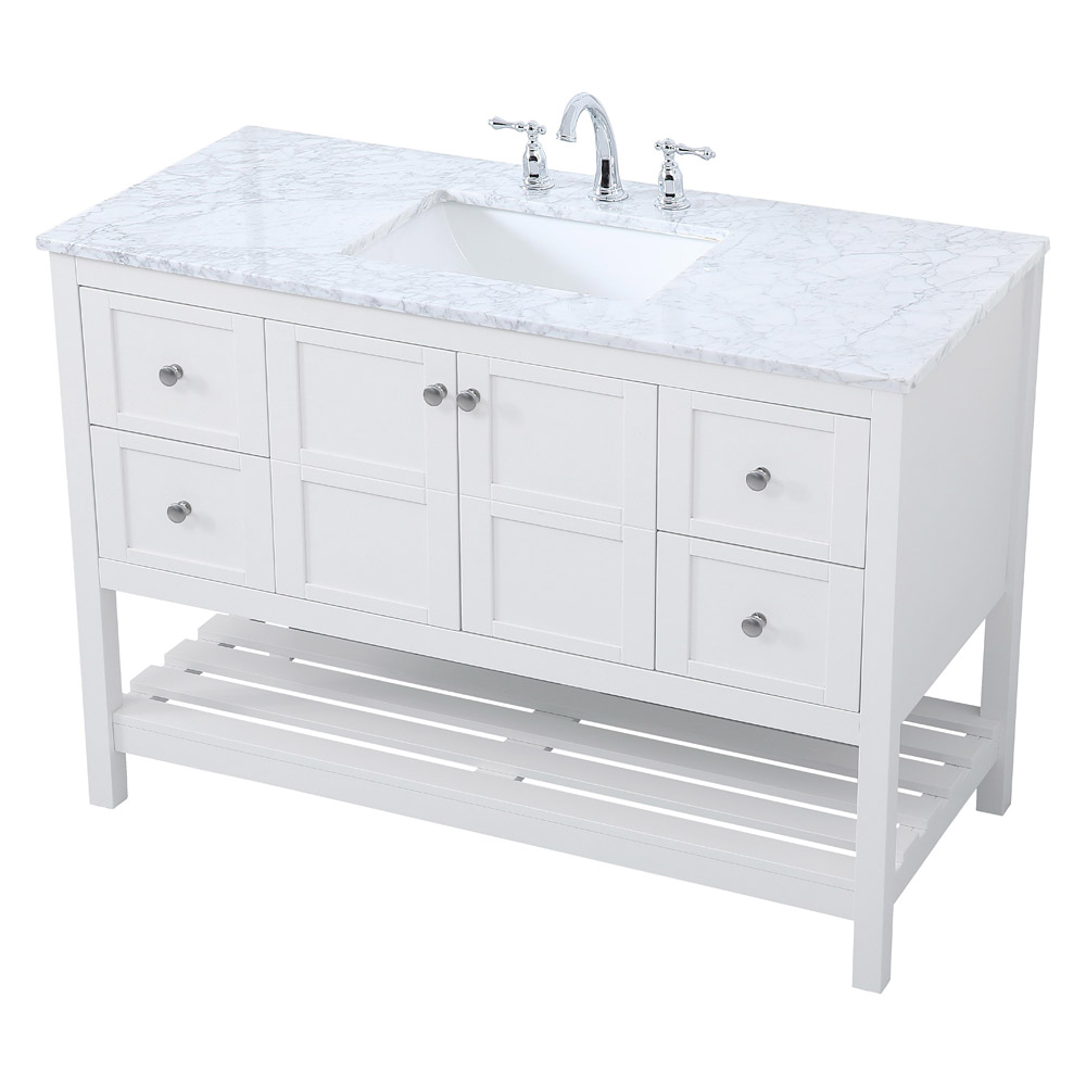 Elegant Bathroom Vanity - White (VF16548WH)