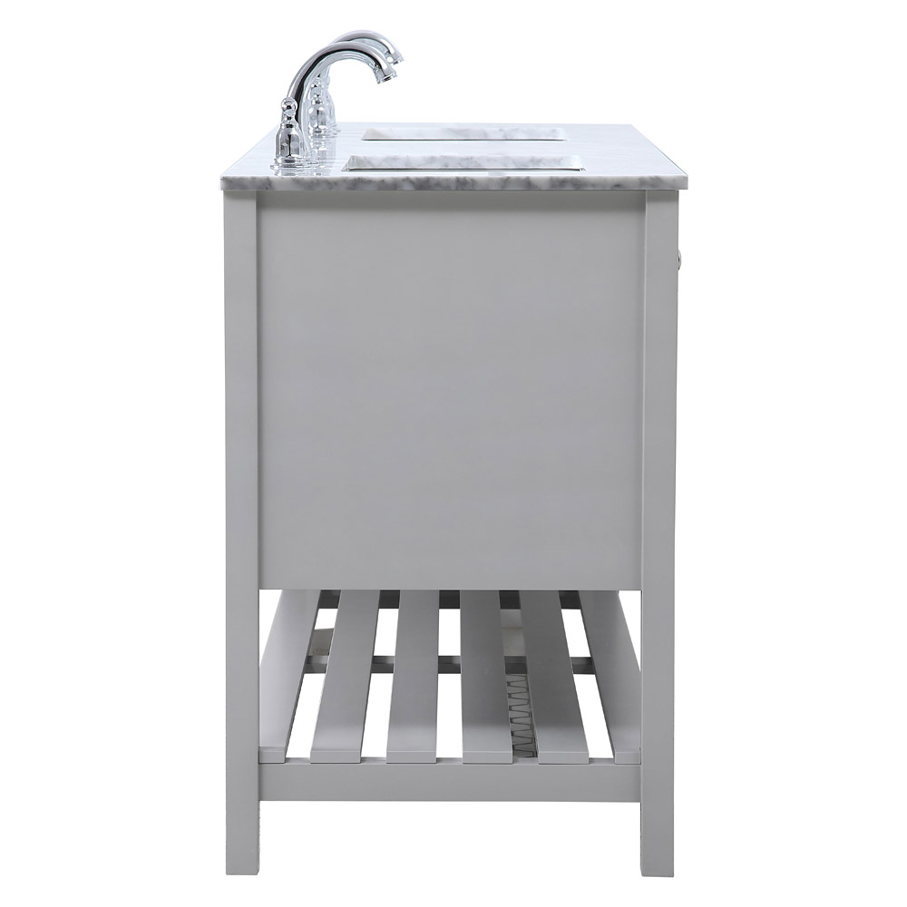 Elegant Bathroom Vanity - Gray, L 60" (VF16560DGR)