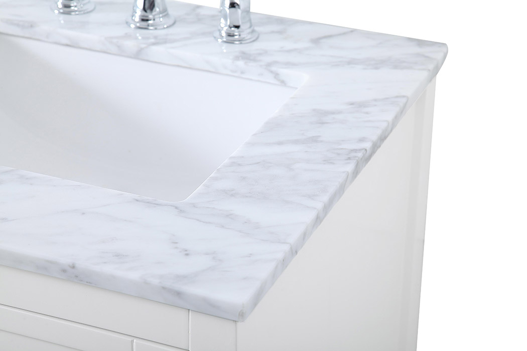 Elegant Bathroom Vanity - White, L 60" (VF16560DWH)