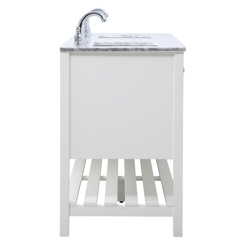 Elegant Bathroom Vanity - White, L 60" (VF16560DWH)