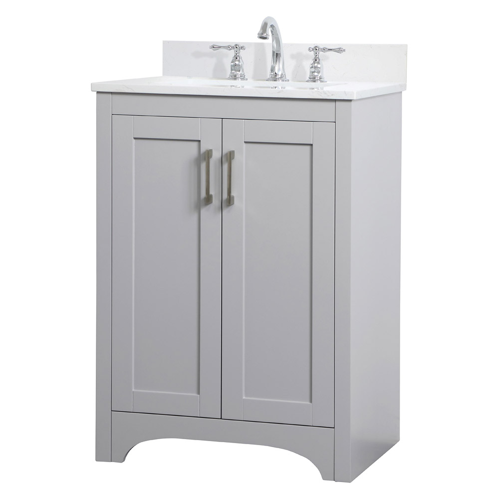 Elegant Bathroom Vanity - Gray (VF17024GR)