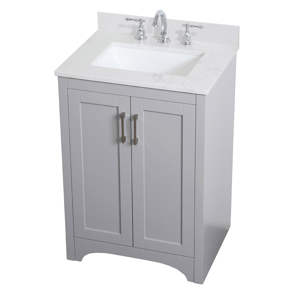 Elegant Bathroom Vanity - Gray (VF17024GR)