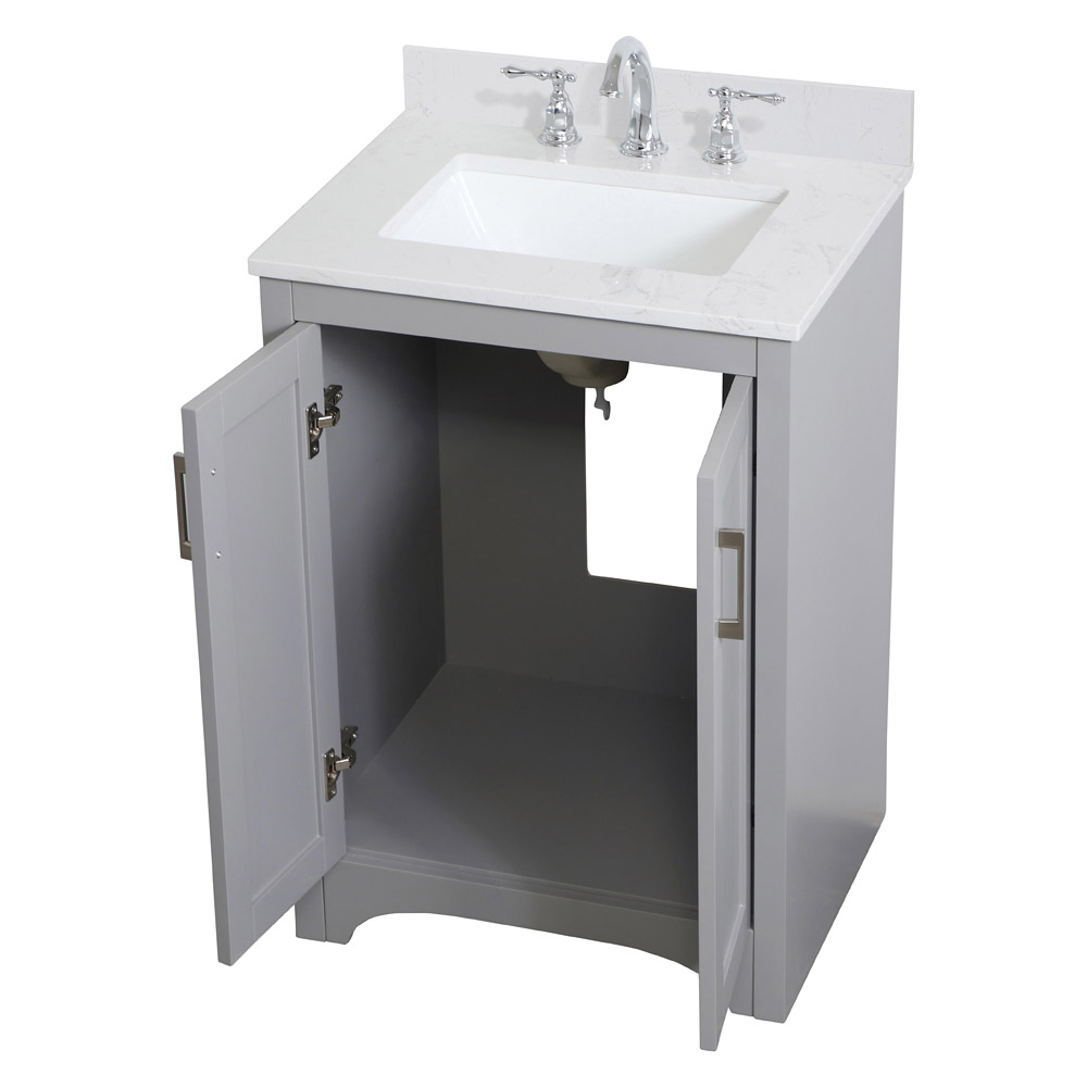 Elegant Bathroom Vanity - Gray (VF17024GR)