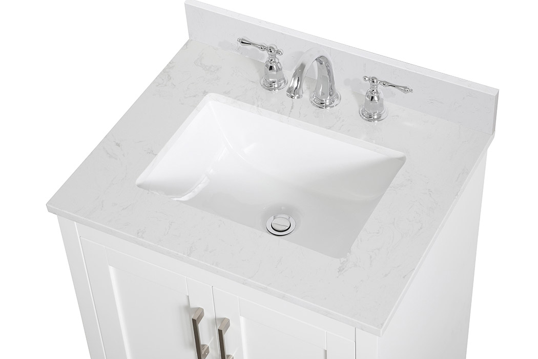 Elegant Bathroom Vanity - White (VF17024WH)