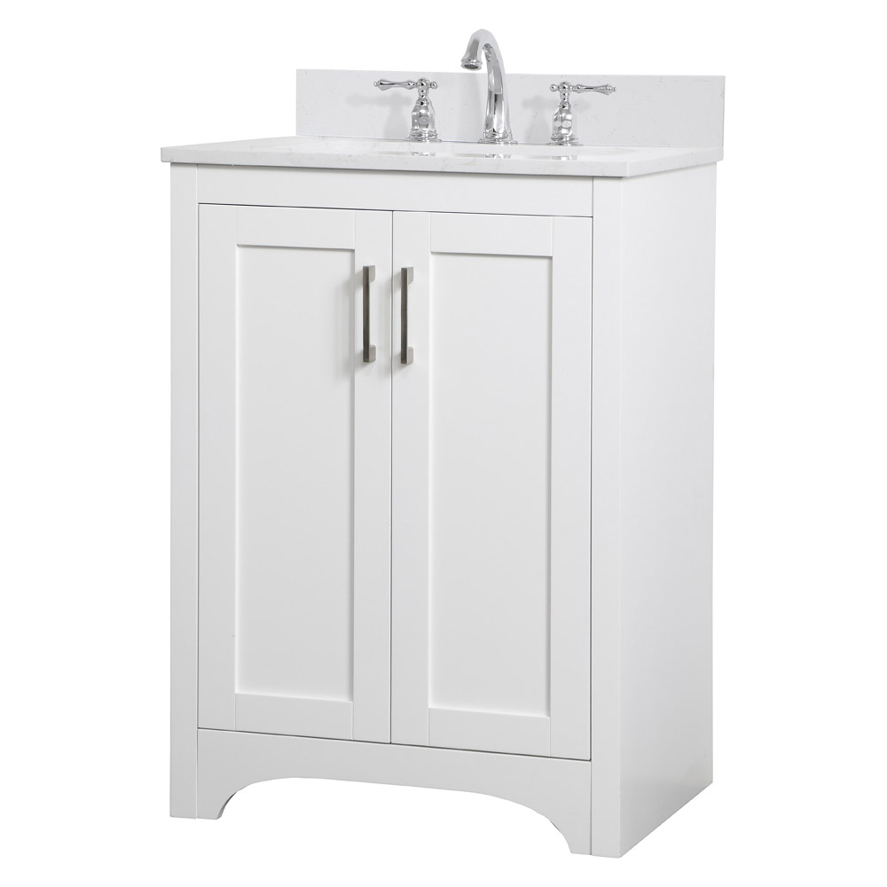 Elegant Bathroom Vanity - White (VF17024WH)