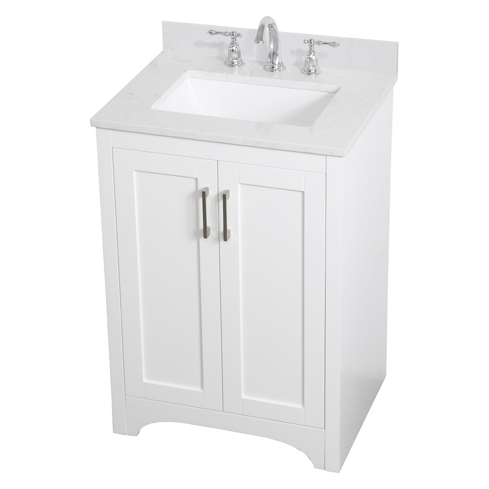 Elegant Bathroom Vanity - White (VF17024WH)