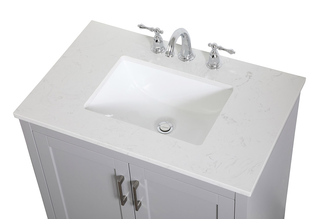 Elegant Bathroom Vanity - Gray (VF17030GR)