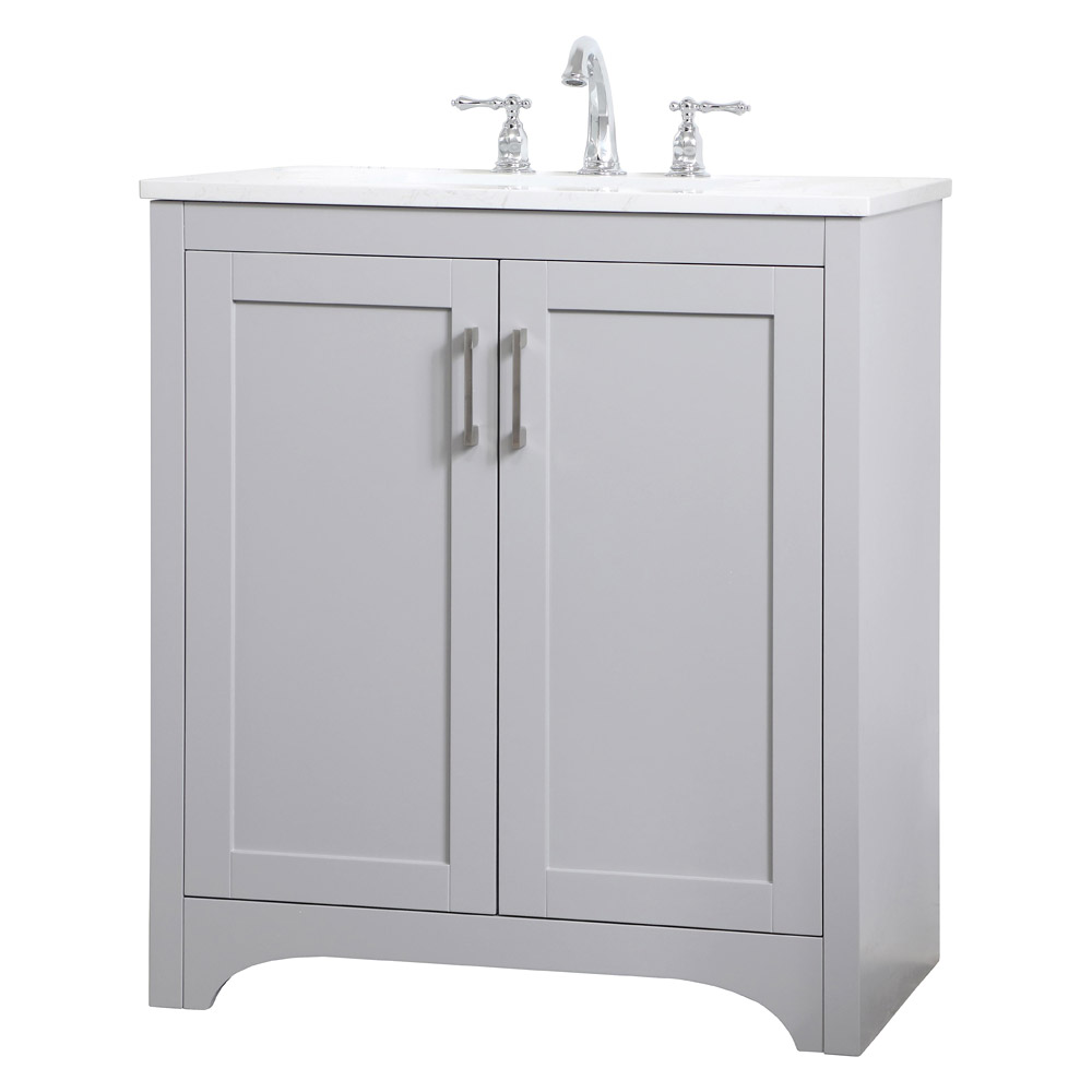 Elegant Bathroom Vanity - Gray (VF17030GR)