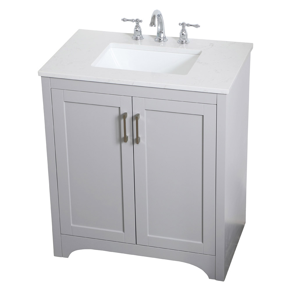 Elegant Bathroom Vanity - Gray (VF17030GR)