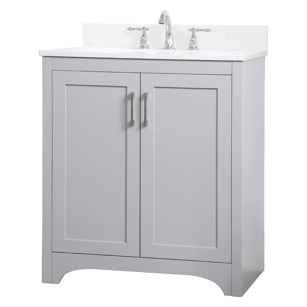 Elegant Bathroom Vanity - Gray (VF17030GR-BS)