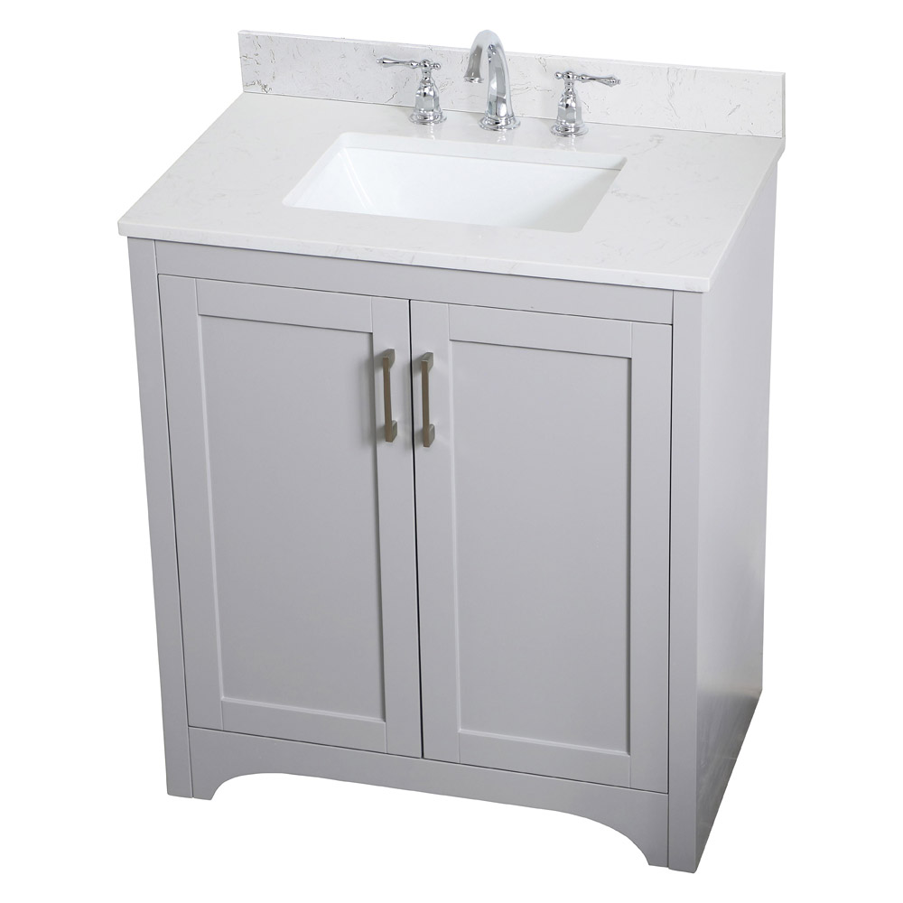 Elegant Bathroom Vanity - Gray (VF17030GR-BS)