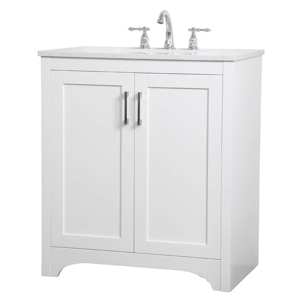 Elegant Bathroom Vanity - White (VF17030WH)