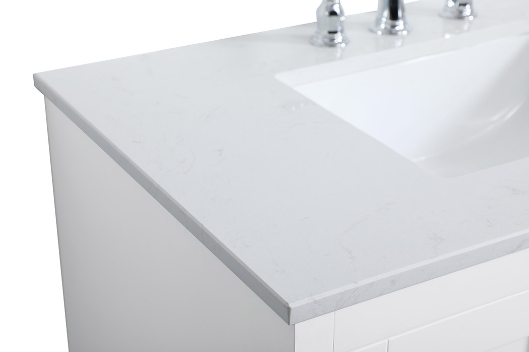 Elegant Bathroom Vanity - White (VF17036WH)