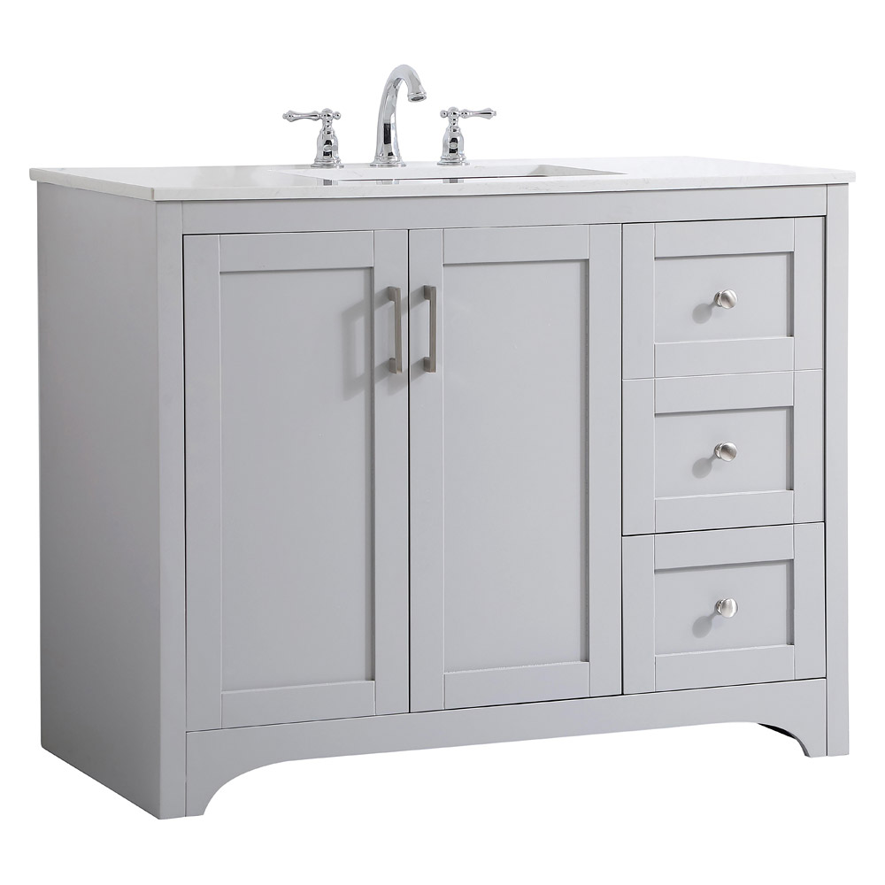 Elegant Bathroom Vanity - Gray (VF17042GR)