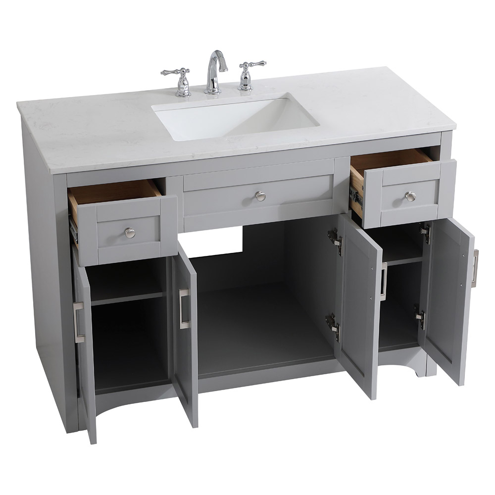 Elegant Bathroom Vanity - Gray (VF17048GR)